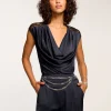 New Winston Cowl Neck Lace Top Tops