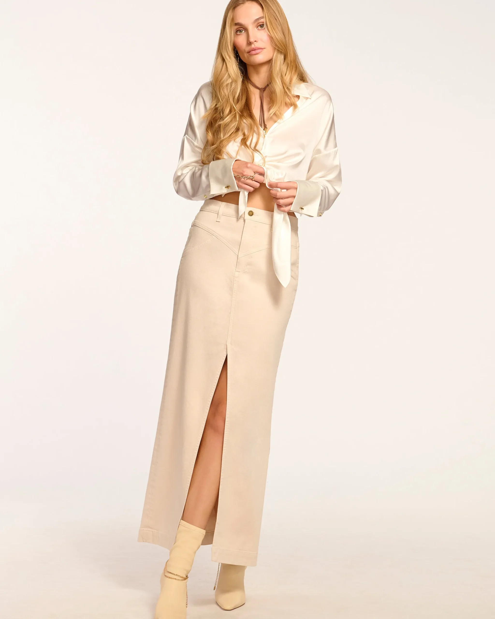 Best Xavier Denim Maxi Skirt Denim | Bottoms