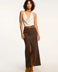Best Xavier Denim Maxi Skirt Denim | Bottoms
