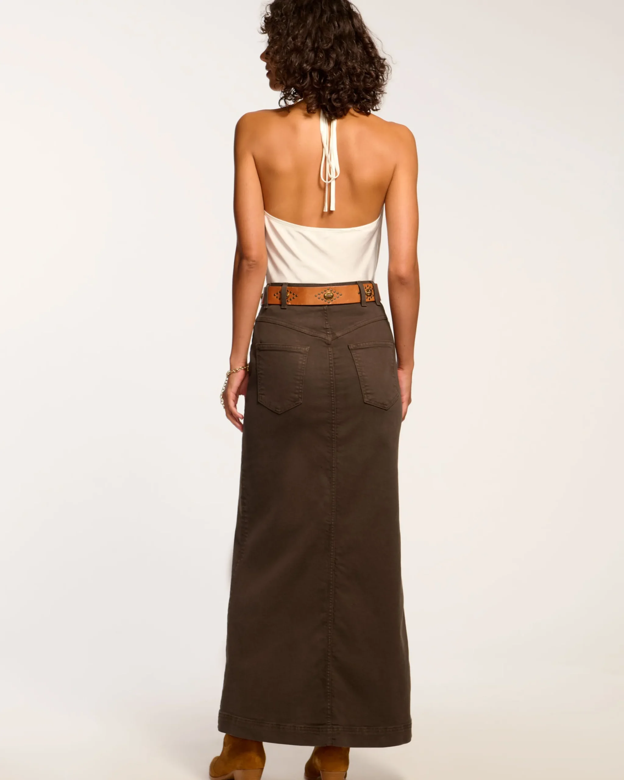 Best Xavier Denim Maxi Skirt Denim | Bottoms