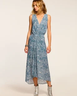 Outlet Yuka V-Neck Midi Dress Dresses