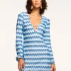 Fashion Zig Zag Cassie Coverup Mini Dress Swim & Coverups
