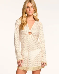 Fashion Zig Zag Cassie Coverup Mini Dress Swim & Coverups