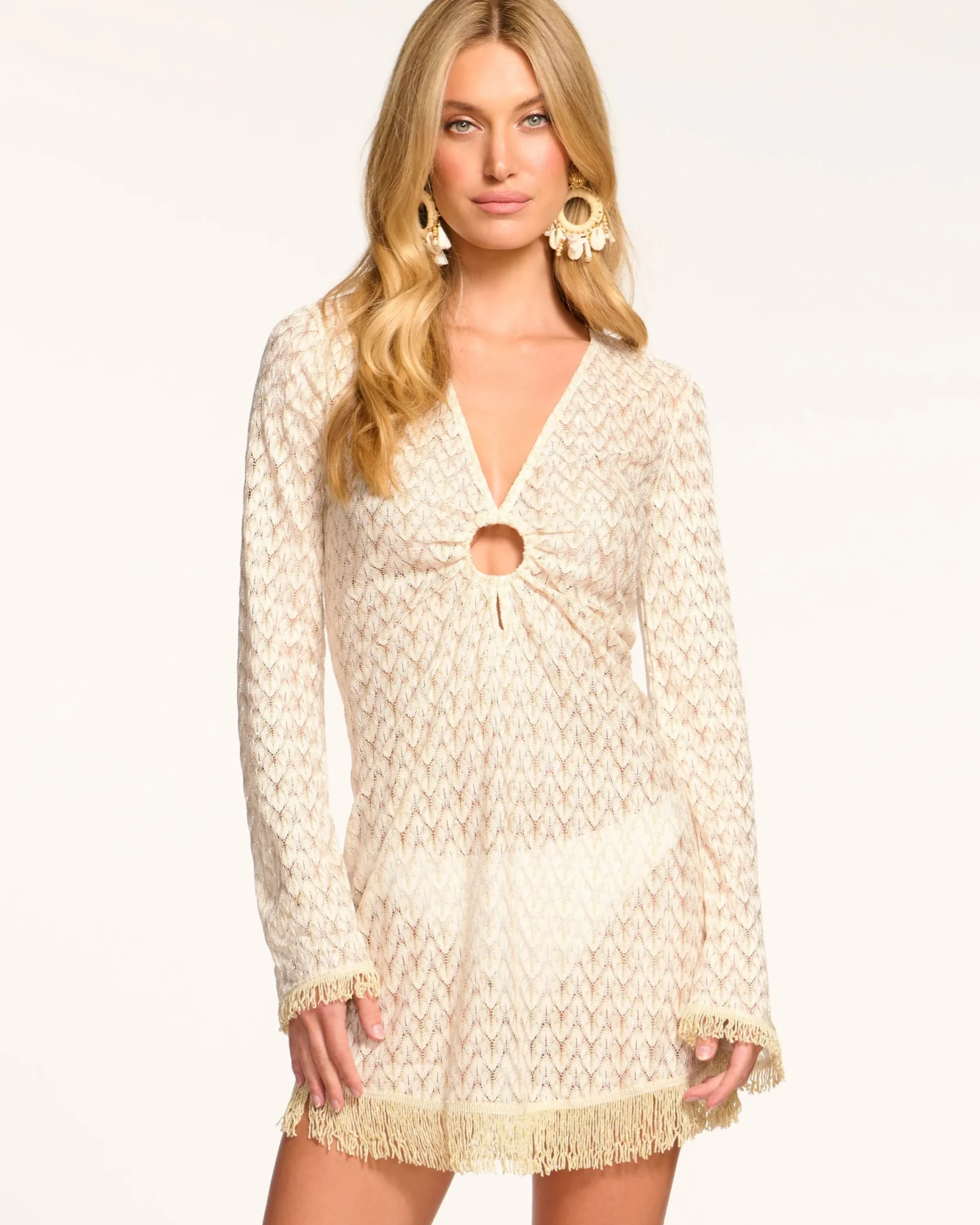 Fashion Zig Zag Cassie Coverup Mini Dress Swim & Coverups