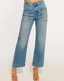 Sale Zoey Wide Leg Jean Denim | Bottoms